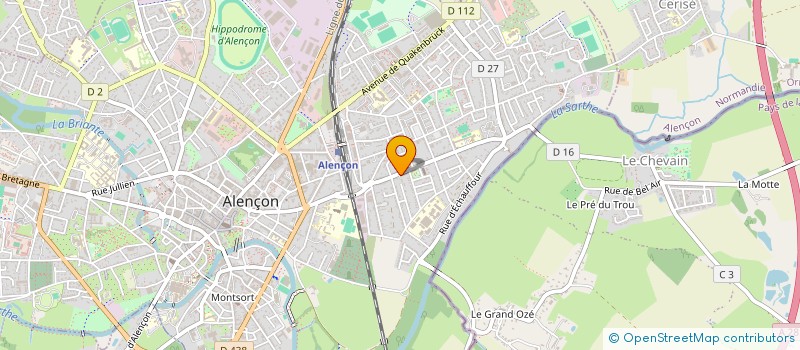 localisation de l'entreprise DOUCEUR ET GOURMANDISE à ALENCON