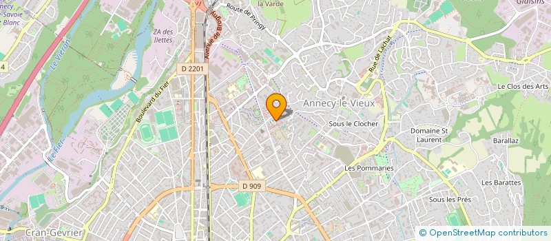 localisation de l'entreprise DOUCEUR & EVASION à ANNECY