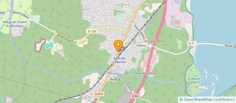 localisation de l'entreprise DOUCEUR OCEANE à LABENNE