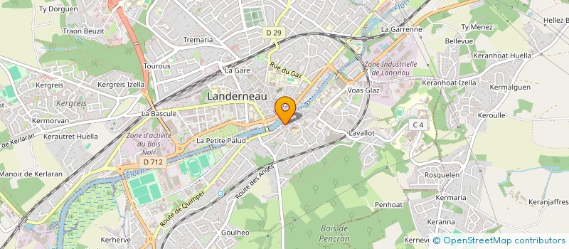localisation de l'entreprise DOUCEURS CHOCOLATS T' à LANDERNEAU