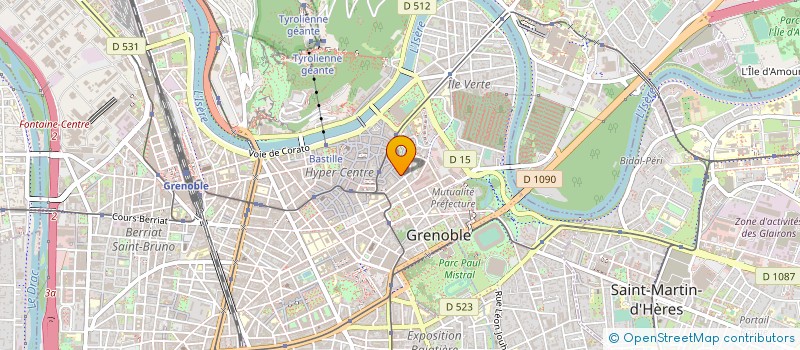 localisation de l'entreprise DOUCEURS D'APICULTEUR à GRENOBLE