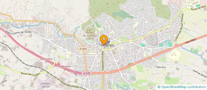 localisation de l'entreprise DOUCEURS D'HYERES à HYERES