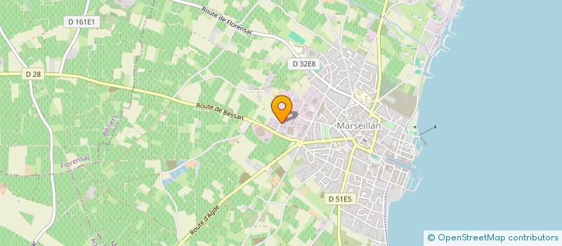 localisation de l'entreprise DOUCEURS D'OC à MARSEILLAN