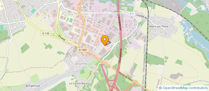 localisation de l'entreprise DOUCEURS DE FRANCE à ALLONNE
