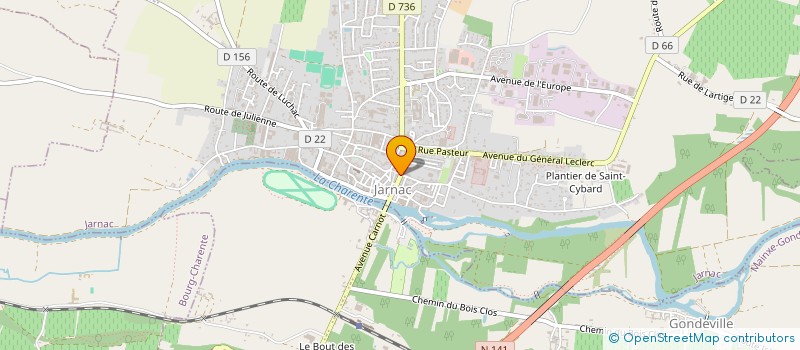 localisation de l'entreprise DOUCEURS DE JARNAC à JARNAC
