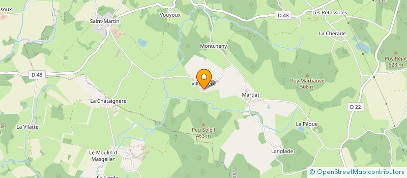 localisation de l'entreprise DOUCEURS DES 3 CORNES  SAINT-VAURY