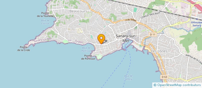 localisation de l'entreprise DOUCEURS ESTIVALES à SANARY-SUR-MER