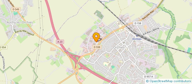 localisation de l'entreprise DOUCEURS ET DELICES  ORCHIES