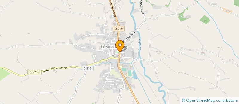 localisation de l'entreprise DOUCEURS ET PLAISIRS à LEZAT-SUR-LEZE