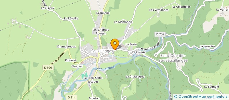 localisation de l'entreprise DOUCEURS VEGETALES  SAUXILLANGES