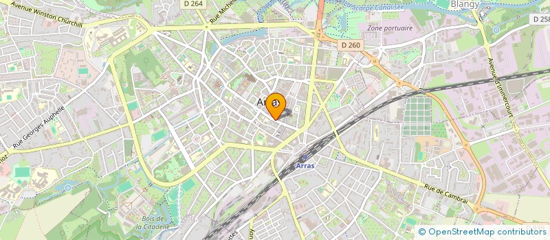 localisation de l'entreprise DOUCHAIN PATRIMOINE à ARRAS