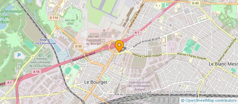 localisation de l'entreprise DOUCTECH à LE BLANC-MESNIL