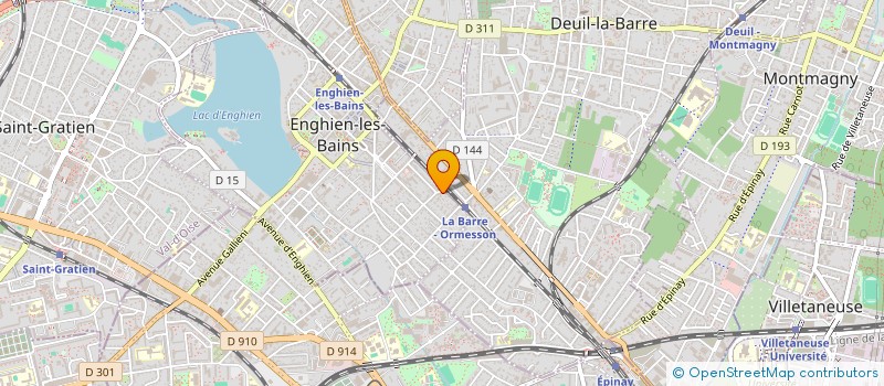 localisation de l'entreprise DOUD MEN à ENGHIEN-LES-BAINS