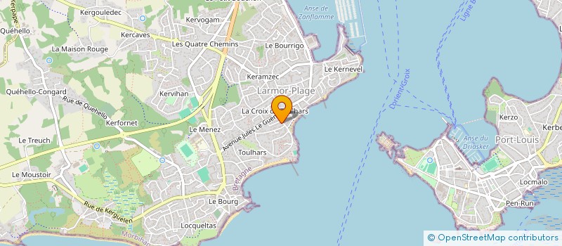 localisation de l'entreprise DOUDARD TH ET MOREAU ISABELLE  LARMOR-PLAGE