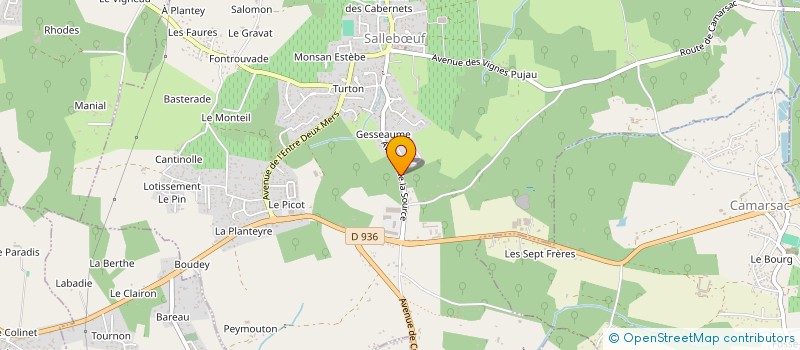 localisation de l'entreprise DOUDEAU TAILLEFER  SALLEBUF