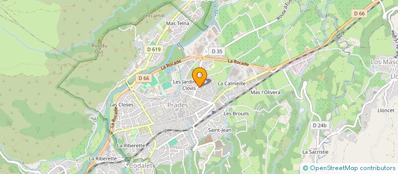 localisation de l'entreprise DOUDET  PRADES