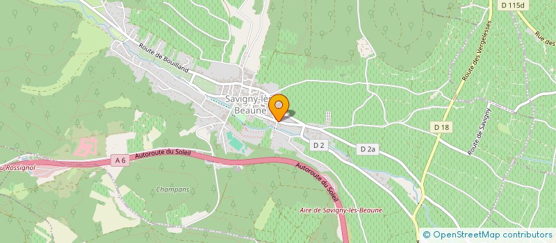 localisation de l'entreprise DOUDET-NAUDIN & CIE SAS à SAVIGNY-LES-BEAUNE