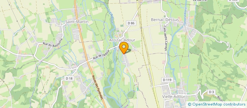 localisation de l'entreprise DOUDETCOMPAGNIE  ARCIZAC-ADOUR