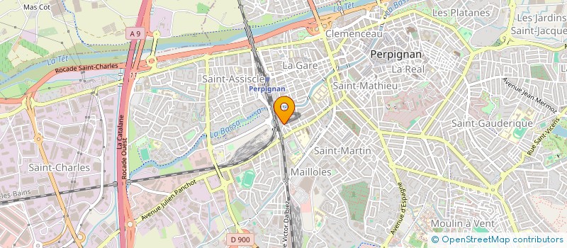 localisation de l'entreprise DOUDON VINS SARL  PERPIGNAN