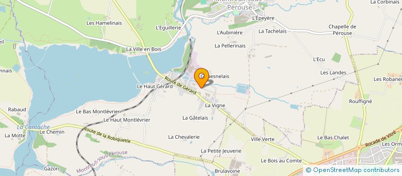 localisation de l'entreprise DOUDOU & CIE à VITRE
