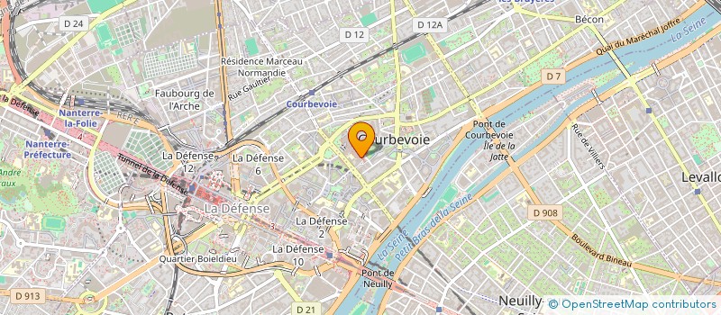 localisation de l'entreprise DOUDOU MOTO à COURBEVOIE