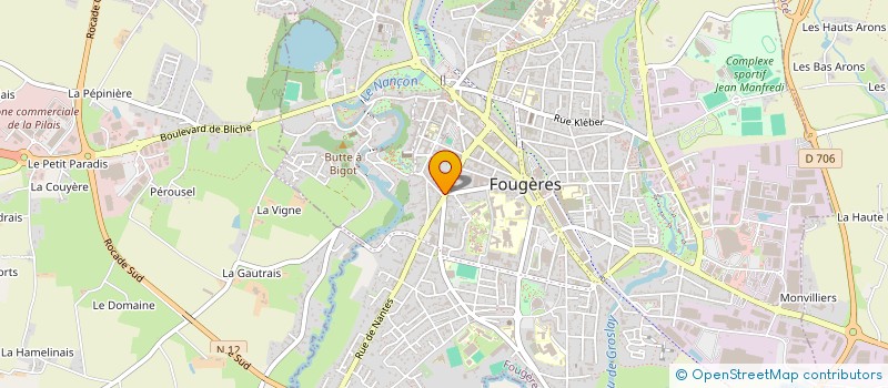 localisation de l'entreprise DOUDOU & PLUM'O à FOUGERES