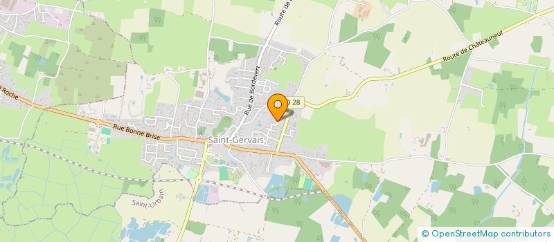 localisation de l'entreprise DOUDOUCE  SAINT-GERVAIS
