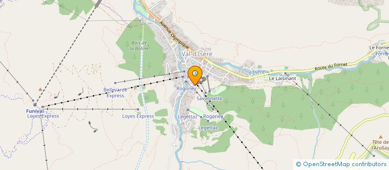 localisation de l'entreprise DOUDOUNE  VAL-D'ISERE