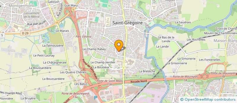 localisation de l'entreprise DOUDOUS  SAINT-GREGOIRE