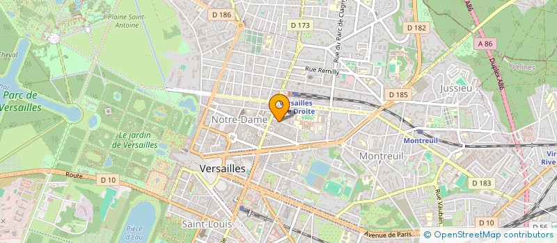 localisation de l'entreprise DOUDOUS ET CARAMELS à VERSAILLES