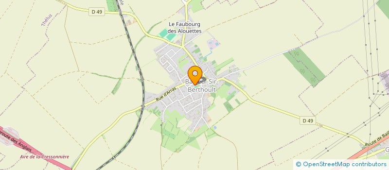 localisation de l'entreprise DOUDOUX  BAILLEUL-SIR-BERTHOULT