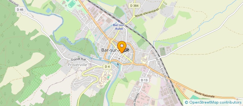 localisation de l'entreprise DOUE  BAR-SUR-AUBE