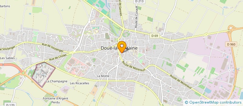 localisation de l'entreprise DOUE IMMOBILIER SARL  DOUE-EN-ANJOU