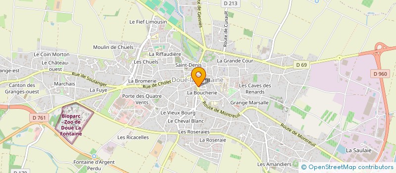 localisation de l'entreprise DOUE MARKET  DOUE-EN-ANJOU