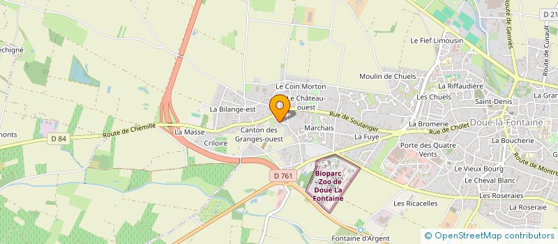 localisation de l'entreprise DOUE PORTAGE EXPRESS à DOUE-EN-ANJOU