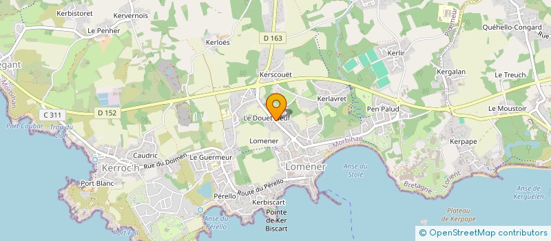 localisation de l'entreprise DOUED NEVEZ à PLOEMEUR