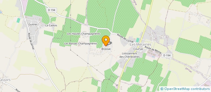 localisation de l'entreprise DOUET LA NAPOLITAINE  LES METAIRIES