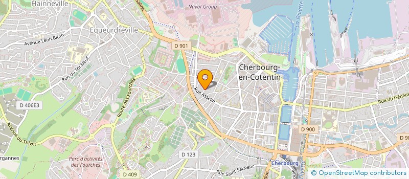 localisation de l'entreprise DOUET - LEPINGARD à CHERBOURG-EN-COTENTIN