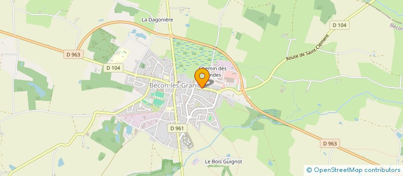 localisation de l'entreprise DOUET'N'CO à BECON-LES-GRANITS