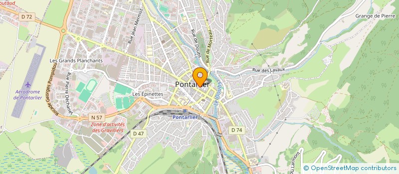 localisation de l'entreprise DOUET SPORTS COLLECTIONS à PONTARLIER