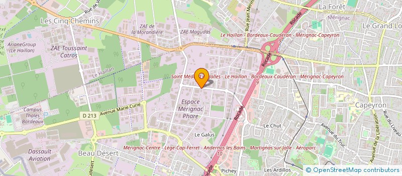 localisation de l'entreprise DOUGLAS CAP  MERIGNAC