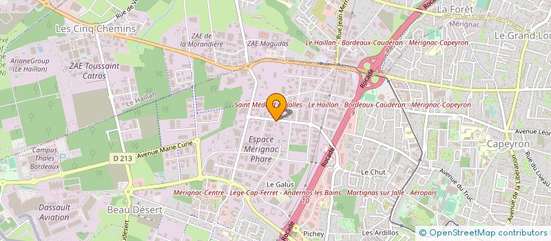 localisation de l'entreprise DOUGLAS FORMATION à MERIGNAC