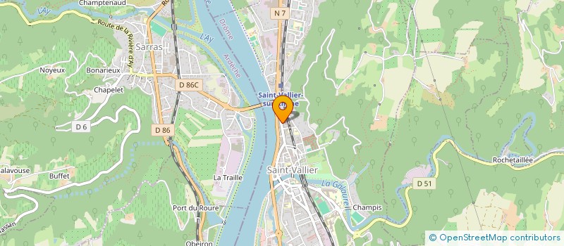 localisation de l'entreprise DOUGY S.  SAINT VALLIER