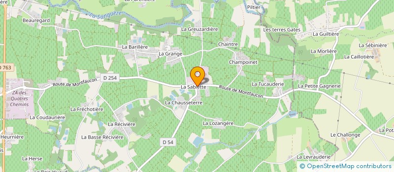 localisation de l'entreprise DOUILLARD ENGINS AVEC CHAUFFEUR  MOUZILLON