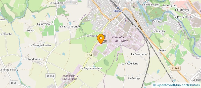 localisation de l'entreprise DOUILLARD LOCATION à CLISSON