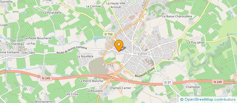 localisation de l'entreprise DOUILLARD TRANSPORTS à LE PALLET