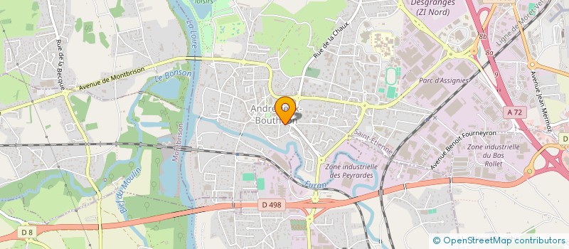 localisation de l'entreprise DOUIMRY  ANDREZIEUX-BOUTHEON