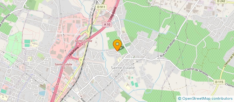 localisation de l'entreprise DOUK TAXI à SAINTE-EULALIE