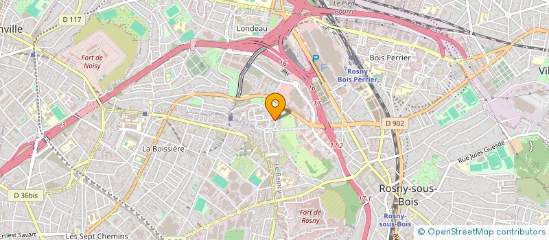 localisation de l'entreprise DOULACHE IMMOBILIER à ROSNY-SOUS-BOIS