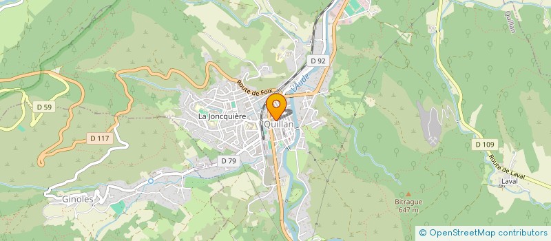 localisation de l'entreprise DOULINA à QUILLAN